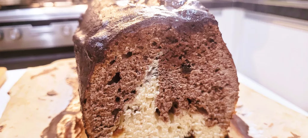 Przekładaniec czekoladowo – waniliowy