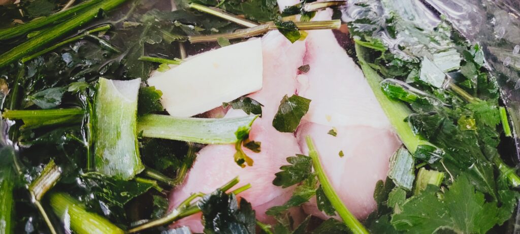 Zupa z kury z kalafiorem