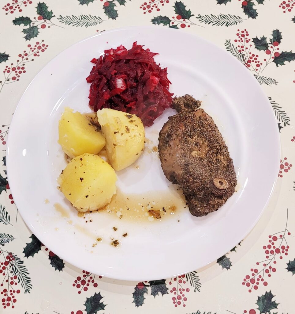 Pierś z kaczki duszona na patelni 